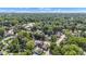 Wide aerial view of the neighborhood with lush green trees at 4721 Carrollton Ave, Indianapolis, IN 46205