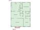 Layout of the second floor showcasing the primary bedroom, kitchen, and living spaces at 4721 Carrollton Ave, Indianapolis, IN 46205