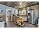Updated kitchen featuring stainless steel appliances and a kitchen island at 4721 Carrollton Ave, Indianapolis, IN 46205