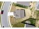 Aerial view of the home shows the landscaping, roof, hardscape, and neighborhood at 507 Redvine Dr, Sheridan, IN 46069