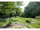 Spacious backyard garden and shed with well-maintained lawn, ideal for outdoor activities and relaxation at 6028 Thornwood Ct, Indianapolis, IN 46250