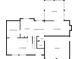 Second floor plan showcasing layout with sunroom, kitchen, living room, dining room and garage at 6028 Thornwood Ct, Indianapolis, IN 46250