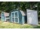 Storage shed on property for storing lawn equipment and tools at 6028 Thornwood Ct, Indianapolis, IN 46250