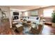 Comfortable living area with stylish furnishings, cozy fireplace, and ample natural light at 6602 S 400 W, Columbus, IN 47201