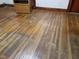 Worn and patterned wood flooring, ready to be refinished at 6895 N County Road 625 E, Brownsburg, IN 46112