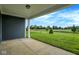 Serene outdoor patio with picturesque views of green fields and clear skies at 7195 Rose Hill Ave, Brownsburg, IN 46112