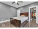 This bedroom features hardwood floors and a closet at 720 Willow Pointe North Dr, Plainfield, IN 46168