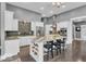 Modern kitchen featuring a large island, stainless steel appliances, and sleek cabinetry at 720 Willow Pointe North Dr, Plainfield, IN 46168
