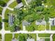 An aerial view of a charming neighborhood with lush green trees and well-maintained homes at 7234 Fairwood Dr, Indianapolis, IN 46256