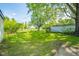 View of a green backyard at 8210 Patton Dr, Lawrence, IN 46226