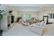 Finished basement with comfortable seating and entertainment area at 9190 Hastings Trce, Indianapolis, IN 46234