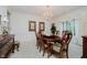 Elegant dining room with a chandelier and traditional decor at 9190 Hastings Trce, Indianapolis, IN 46234