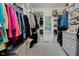Organized walk-in closet with custom shelving and ample storage space at 9190 Hastings Trce, Indianapolis, IN 46234
