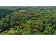 A captivating aerial perspective showcases the property's boundaries amidst a lush forest, offering privacy and seclusion at 9722 N Gasburg Rd, Mooresville, IN 46158