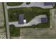 Aerial shot of a home and modern barn surrounded by fields at 10769 Shelbyville Rd, Indianapolis, IN 46259