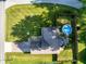 Aerial view of home featuring a well-maintained lawn and fenced backyard with an above ground pool at 12113 N Rooker Rd, Mooresville, IN 46158