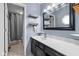 The bathroom features a well-lit vanity and shower/bath at 12113 N Rooker Rd, Mooresville, IN 46158
