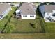 Aerial view of home with a well-kept lawn and black metal fence at 16235 Natures Way, Westfield, IN 46074