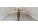 View of a home exercise area featuring an indoor rower with neutral walls and carpet at 2026 E 10Th St, Indianapolis, IN 46201