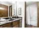 Bathroom with granite countertop vanity and combined tub and shower at 2247 Frisco Pl, Indianapolis, IN 46240