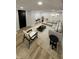 Basement living room with carpet, large sofa, decor and warm, neutral colors at 2543 Union St, Indianapolis, IN 46225