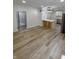 Inviting living space leading to the kitchen, featuring a kitchen island at 2543 Union St, Indianapolis, IN 46225