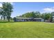Well maintained one-story home with large front yard, detached garage and mature trees at 2911 N 200 W Rd, Franklin, IN 46131