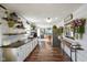 Spacious kitchen with white cabinets, butcher block countertops, and stainless steel appliances at 2911 N 200 W Rd, Franklin, IN 46131