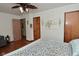 Spacious bedroom with hardwood floors, plenty of storage, and easy closet access at 3059 Tansel Rd, Indianapolis, IN 46234