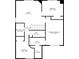 Clear second floor layout with bedrooms, bathrooms, and a walk-in closet, providing a comprehensive view of the home's upper level at 3075 W Crosscreek Dr, Monrovia, IN 46157