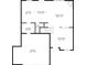 Detailed first floor plan showing the kitchen, dining, living, and garage areas with corresponding dimensions at 3075 W Crosscreek Dr, Monrovia, IN 46157