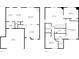 An organized floor plan depicting a spacious layout for the first and second floors, with a clearly labeled living spaces at 3075 W Crosscreek Dr, Monrovia, IN 46157