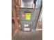 Close-up of the Rheem Classic 90 Plus furnace at 3975 Keyway Dr, Greenwood, IN 46143