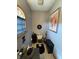 Updated bathroom with stylish decor, window, and tile floors at 5586 S 200 E, Franklin, IN 46131
