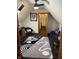 Bright home office with a view to another room, modern rug, and hardwood door frames at 5586 S 200 E, Franklin, IN 46131