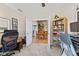 Bright office with an open doorway to the dining area with a built-in bookcase, and comfortable workspace at 7850 King Post Dr, Indianapolis, IN 46237
