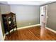 Living room featuring wood floors at 8394 Glen Highlands Dr, Indianapolis, IN 46236