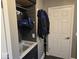 Mud room area featuring a door and coat rack at 8394 Glen Highlands Dr, Indianapolis, IN 46236