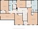 Second floor plan showcasing the primary bedroom, ensuite bath, and walk-in closets at 8754 Lily Ct, Zionsville, IN 46077