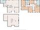 Detailed floor plan of the first level, highlighting the kitchen, living room and office at 8754 Lily Ct, Zionsville, IN 46077