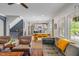 Living space that flows into the kitchen and dining area at 8754 Lily Ct, Zionsville, IN 46077