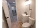 Bathroom with tile flooring and modern fixtures at 9323 Doubloon Rd, Indianapolis, IN 46268