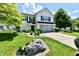 Charming two-story home with a well-manicured lawn and mature trees at 10539 Ross Xing, Fishers, IN 46038