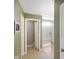 Bright bathroom with an open doorway to the water closet and a glass-door shower at 15813 Arthur Jacob Ln, Noblesville, IN 46060