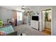 Spacious bedroom offers ample natural light, stylish fixtures, and a bathroom at 15813 Arthur Jacob Ln, Noblesville, IN 46060