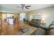 Spacious living room seamlessly connects to the eat-in kitchen, creating an open floor plan at 15813 Arthur Jacob Ln, Noblesville, IN 46060