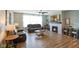 Bright living room with fireplace and modern furniture at 15813 Arthur Jacob Ln, Noblesville, IN 46060