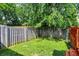 This backyard offers a private outdoor space enclosed by a wooden fence at 17401 Austrian Pine Way, Westfield, IN 46074