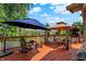Spacious outdoor deck with a gazebo, outdoor seating, and plants at 17401 Austrian Pine Way, Westfield, IN 46074