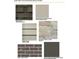 Exterior selections for a home, featuring roof, siding, stone, brick, and door/shutter color options at 19990 Stone Side Dr, Westfield, IN 46074